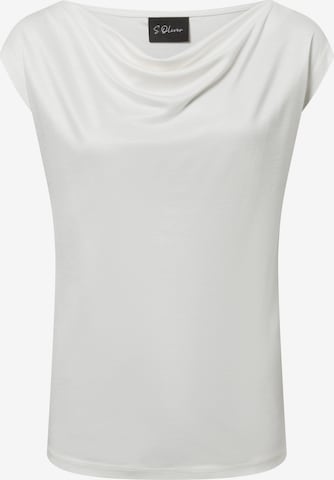 T-shirt s.Oliver en blanc : devant