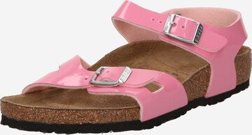 BIRKENSTOCK Sandals & Slippers 'Rio' in Pink: front