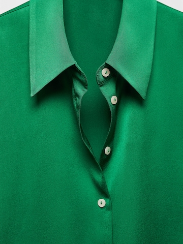 MANGO Blouse 'Ideale' in Green