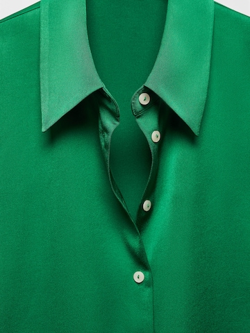 MANGO Blouse 'Ideale' in Groen