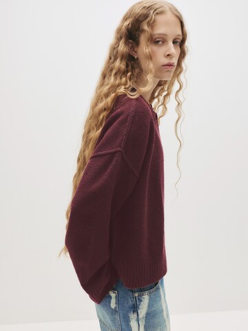 Pull&Bear Strickjacke in Rot