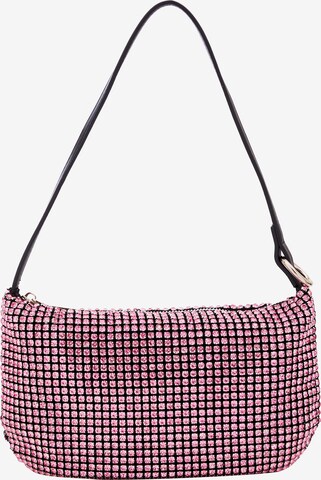 Sac bandoulière faina en rose : devant