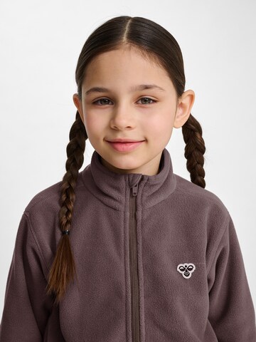 Hummel Fleece jas in Bruin
