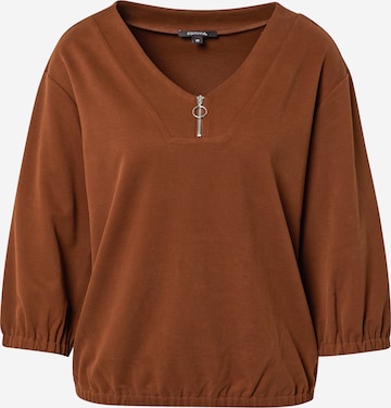 COMMA Sweatshirt in Brown: front