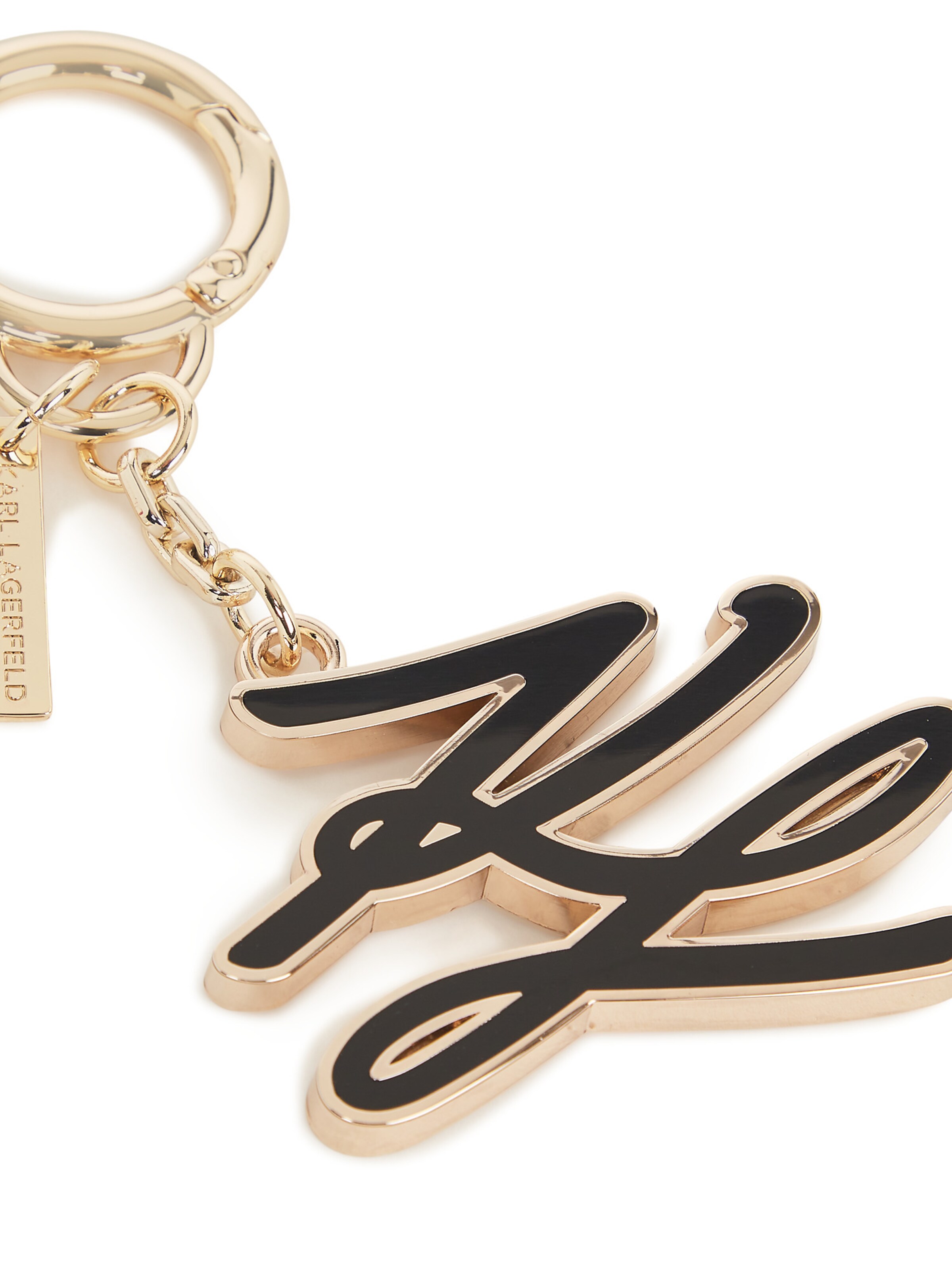 Karl Lagerfeld Obesek za ključe 'Autograph' | črna barva