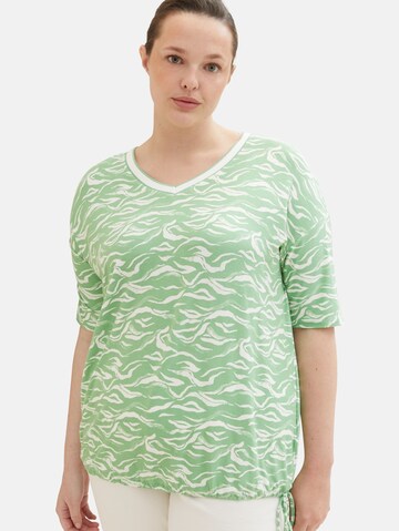 T-shirt Tom Tailor Women + en vert