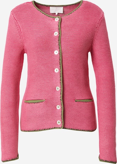 LIEBLINGSSTÜCK Cardigan bavarois en vert / rose, Vue avec produit