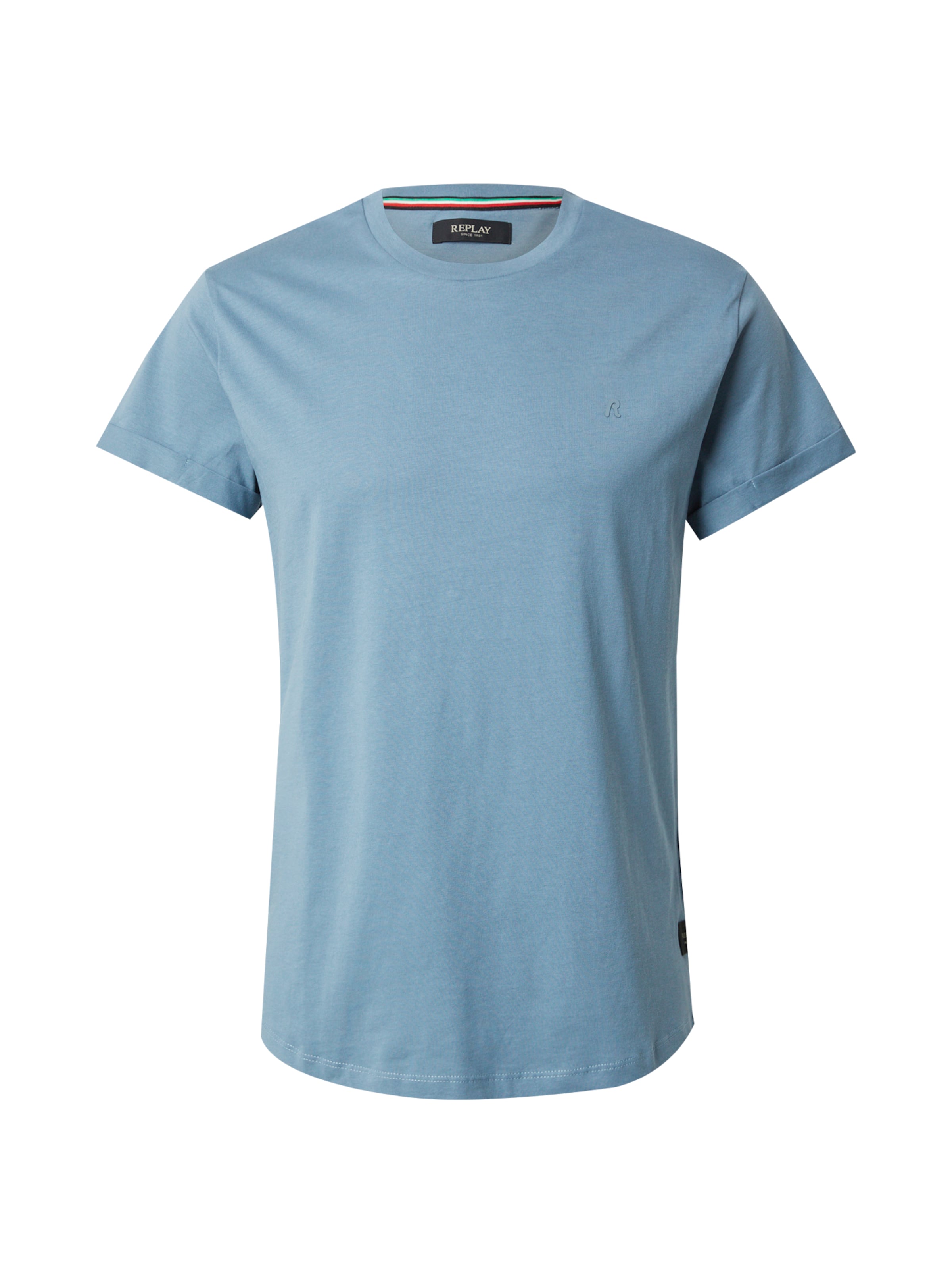 REPLAY Koszulka w kolorze niebieski: przód
