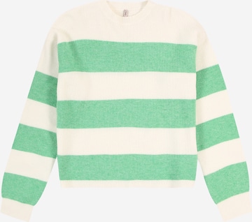 ONLY GIRLS Sweater 'KOGFRANCA' in Green: front