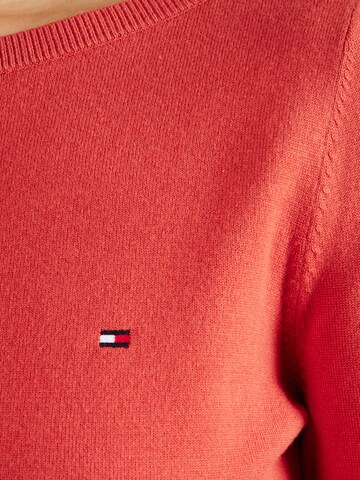 TOMMY HILFIGER Pullover in Rot