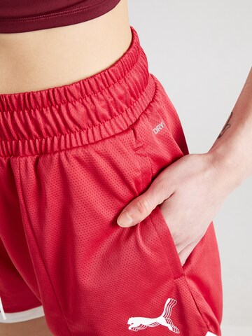 PUMA Regular Sports trousers in Red