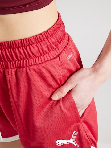 PUMA Normalny krój Spodnie sportowe w kolorze czerwony