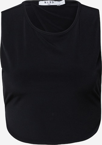 NA-KD Top 'Jen' in Black: front