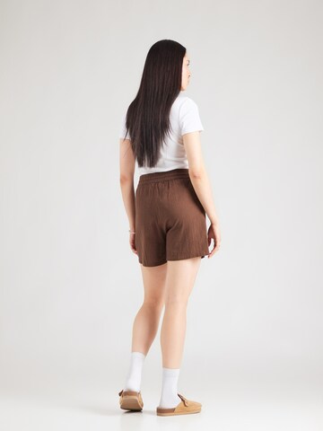 ONLY Loose fit Pants 'ONLTIZANA' in Brown
