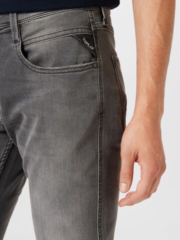 REPLAY Slimfit Jeans 'ANBASS' in Grau