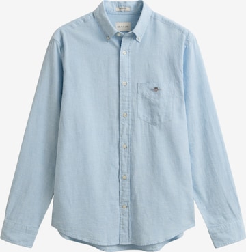 GANT - Camisa clássica em azul: frente