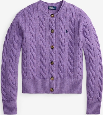 Polo Ralph Lauren Πλεκτή ζακέτα σε λιλά: μπροστά