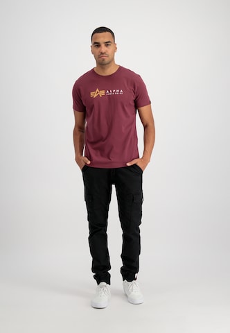 T-Shirt ALPHA INDUSTRIES en rouge