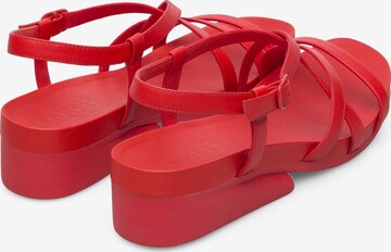 CAMPER Strap Sandals in Red