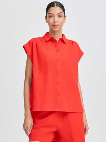 Camicia da donna ' BYFRY ' di b.young in rosso