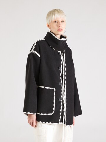 Misspap Between-season jacket in Black: front