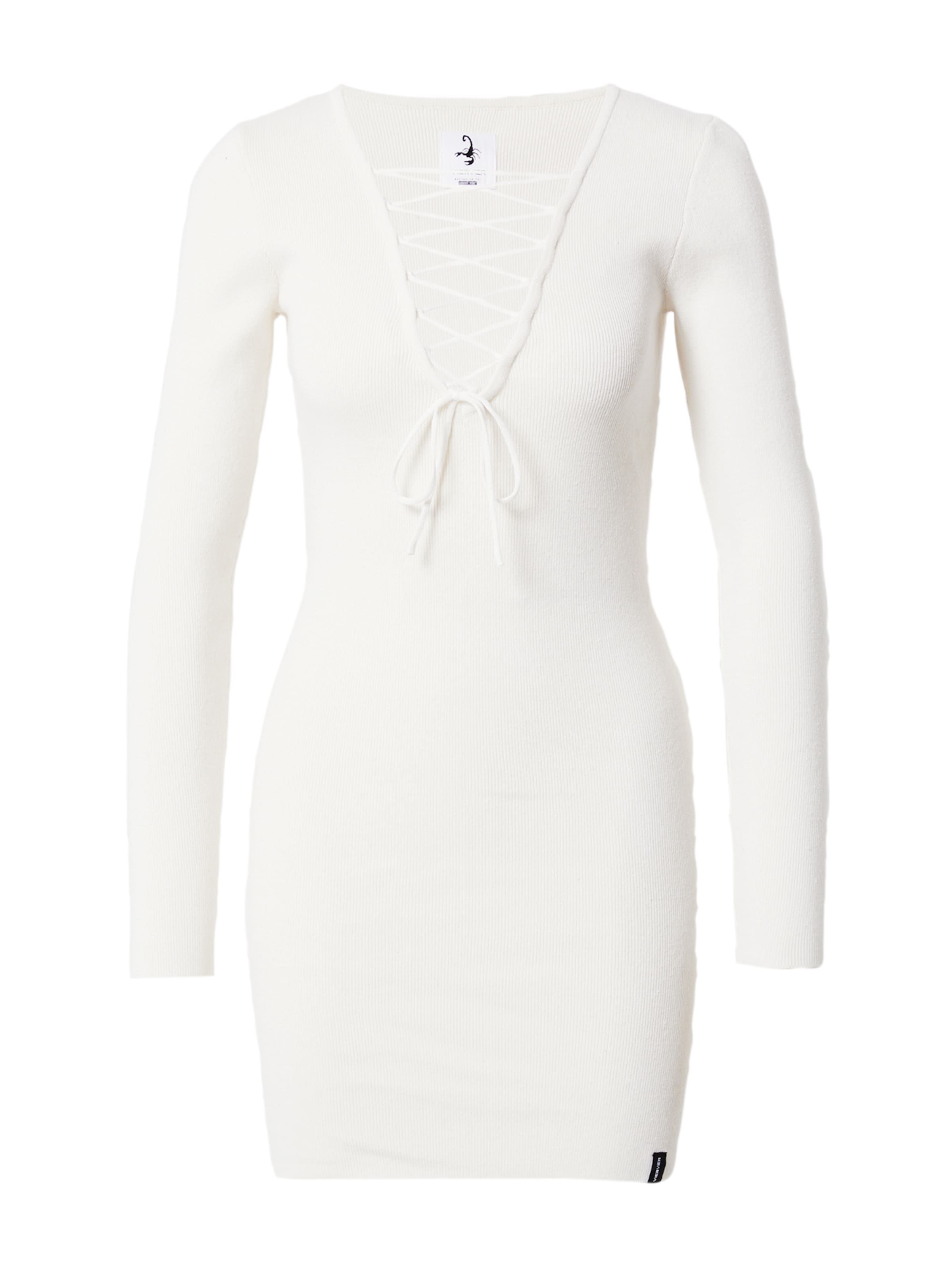 VIERVIER Knitted dress 'Hedi' in White: front