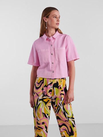 PIECES Bluse 'Blume' i pink