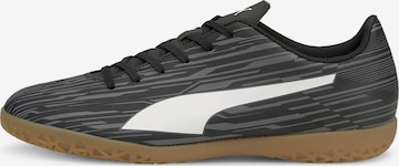 PUMA Soccer Cleats in Black: front
