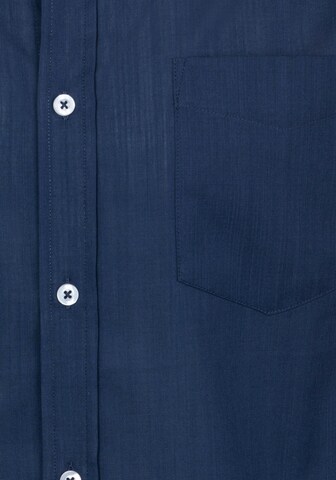 H.I.S Regular fit Button Up Shirt in Blue