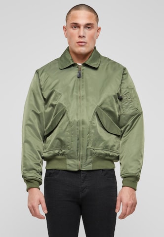 Brandit Between-Season Jacket in Green: front