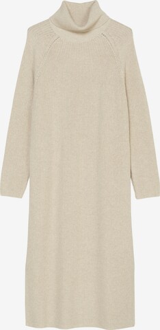 Marc O'Polo Knitted dress in Beige: front