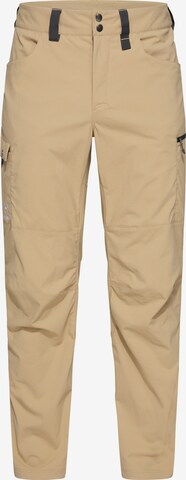 Haglöfs Regular Outdoor Pants in Beige: front