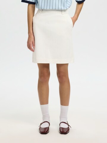 SELECTEDSuknja 'SLFHOTEL AMOUR' - bež boja: prednji dio