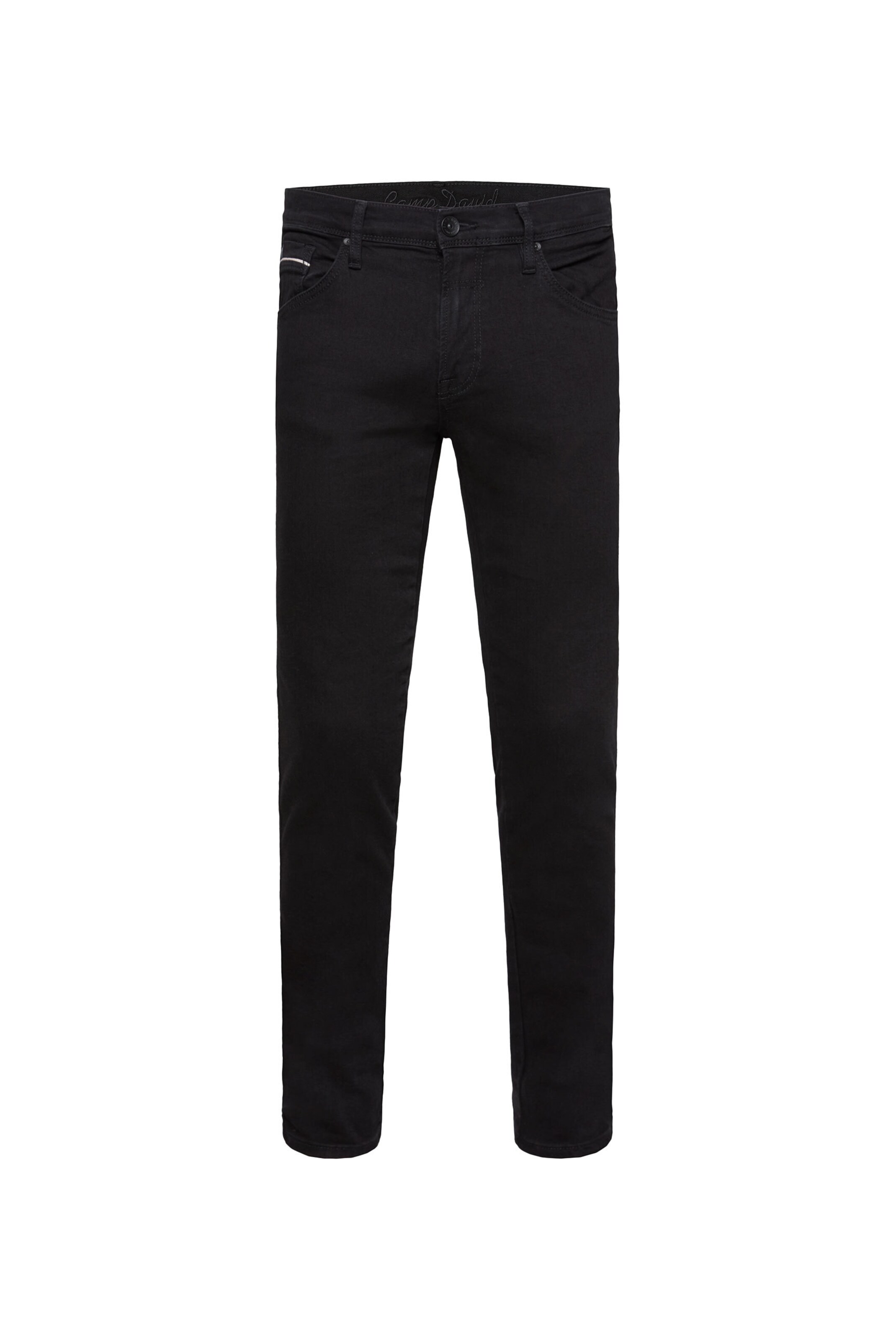 CAMP DAVID Regular Jeans in Black: front