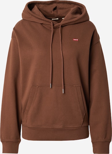 LEVI'S ® Sweater majica 'Standard Hoodie' u smeđa / crvena / bijela, Pregled proizvoda