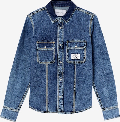 Calvin Klein Jeans Преходно яке в син деним / бяло, Преглед на продукта