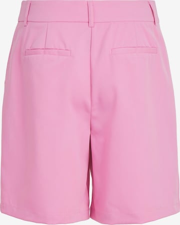 VILA Loose fit Pleat-Front Pants 'Marisa' in Pink