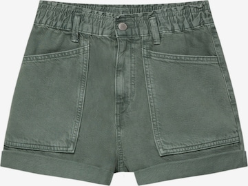 Pull&Bear Regular Shorts in Grün: predná strana