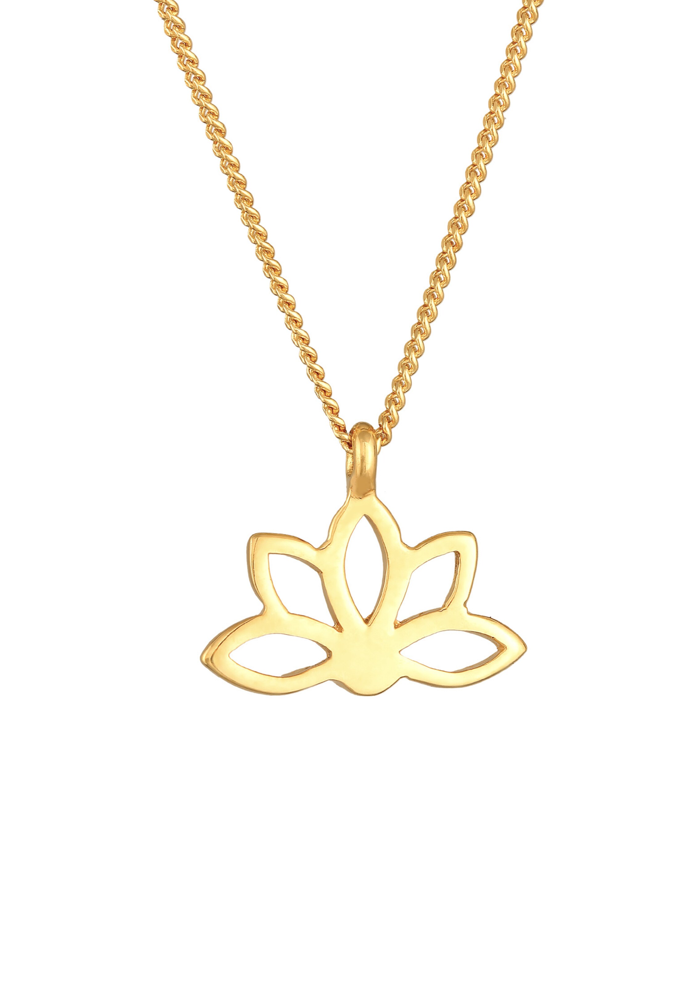 ELLI Kette 'Lotusblume' in Gold