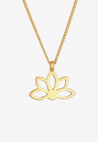 ELLI Kette 'Lotusblume' in Gold
