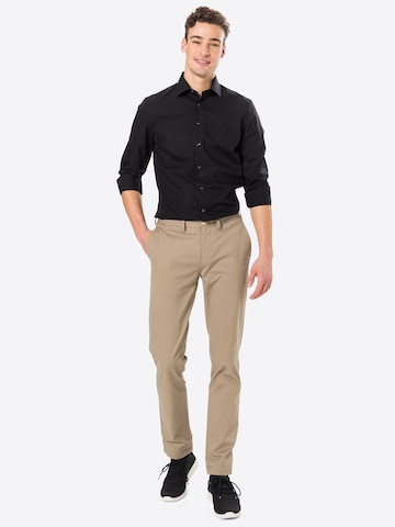 SEIDENSTICKER - Slim Fit Camisa em preto