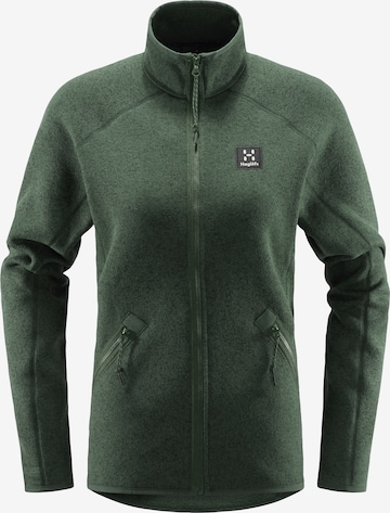 Haglöfs Athletic Fleece Jacket 'Risberg' in Green: front