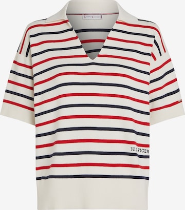 TOMMY HILFIGER Pullover in Weiß: Vorderseite