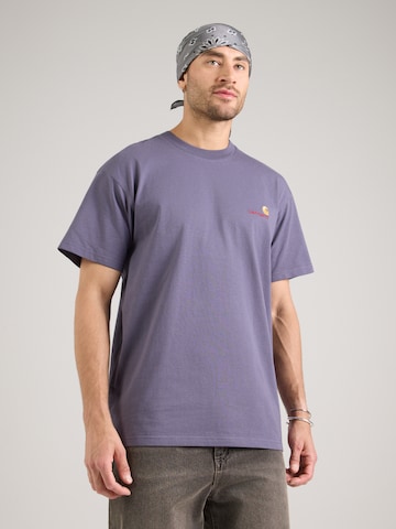 lillā Carhartt WIP T-Krekls 'American Script': no priekšpuses