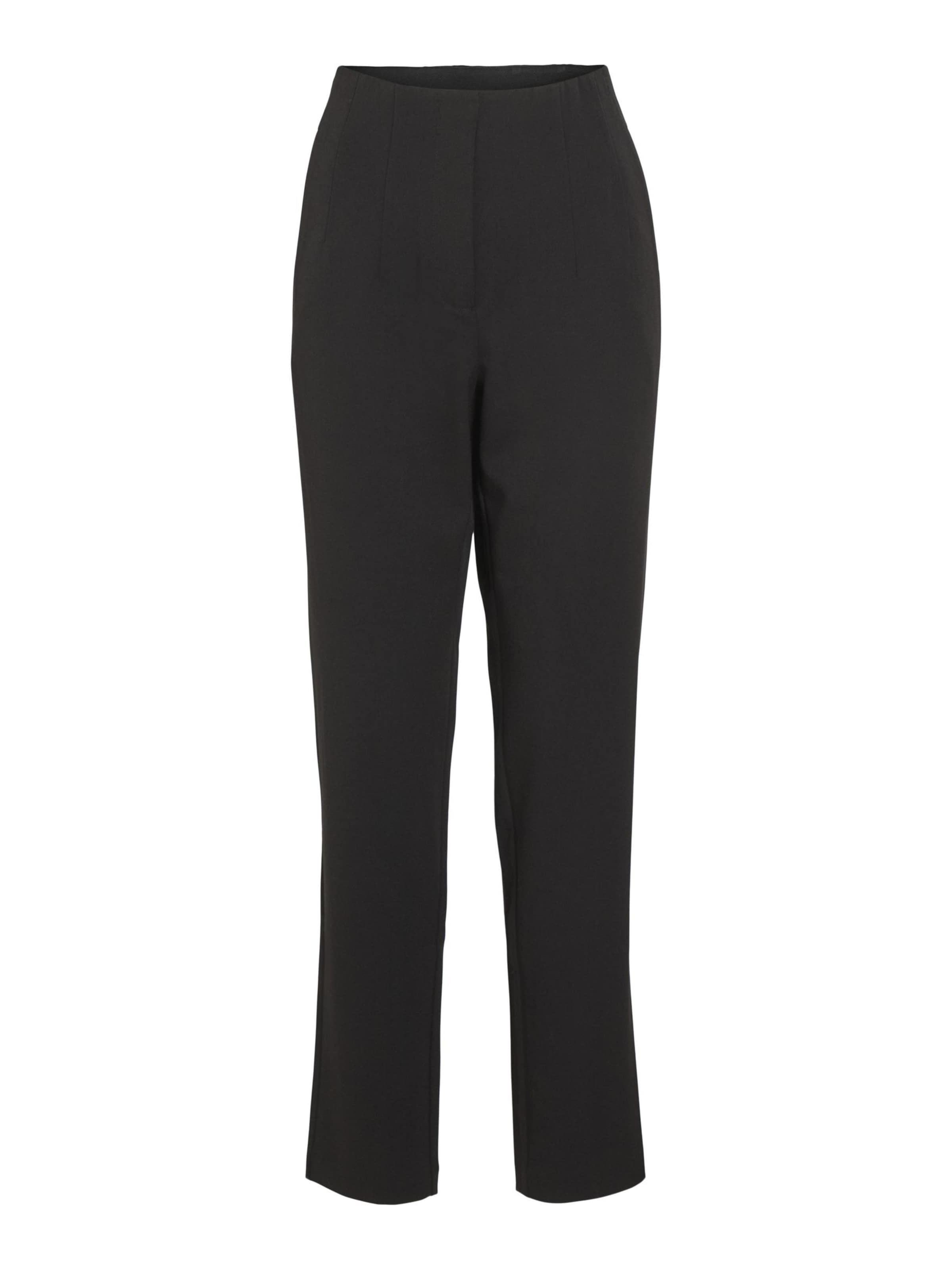 VILA Alt kitsenev Püksid 'VIVarone', värv must: eest vaates