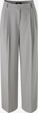 Aniston CASUAL Wide leg Pleated Pants in Grey: front