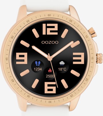 OOZOO Digital Watch in White: front
