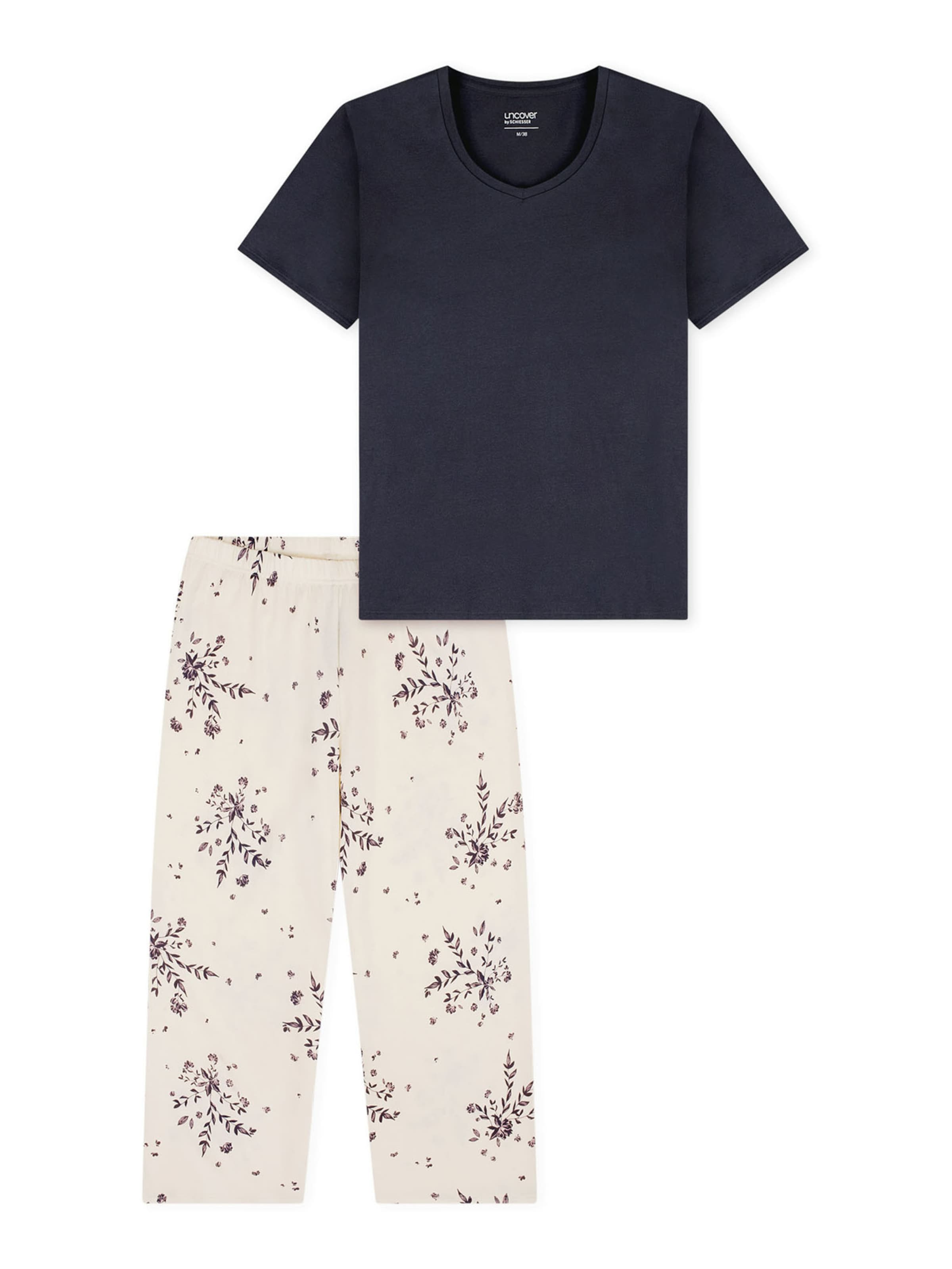 uncover by SCHIESSER Pajama ' Nightwear ' in Beige: front