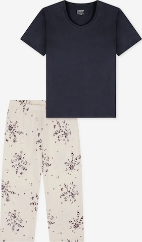 uncover by SCHIESSER Pyjama ' Nightwear ' in Beige: voorkant