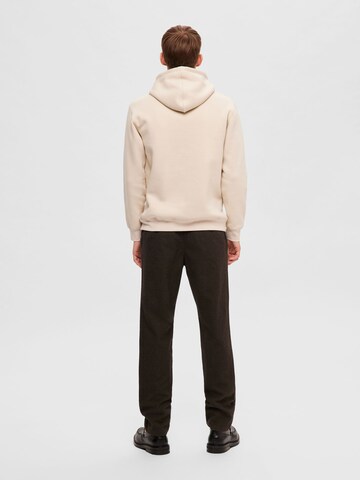 SELECTED HOMME - Sweatshirt 'HANKIE' em bege